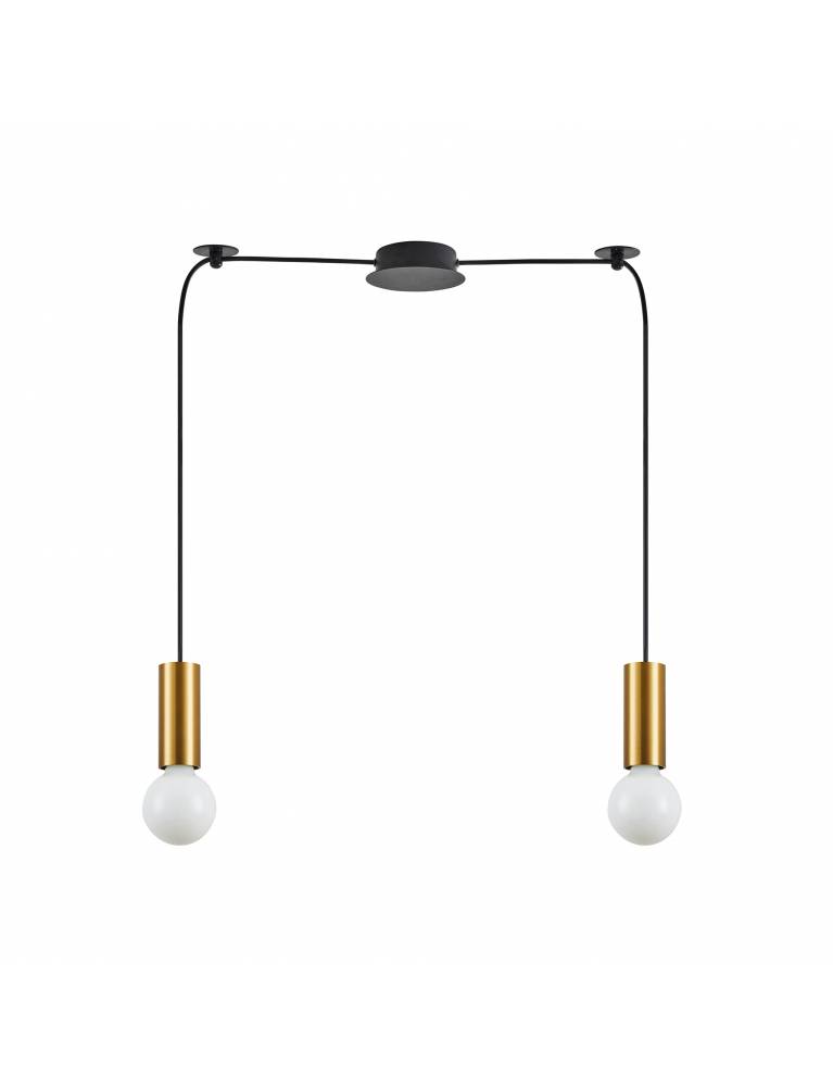 SE21-GM-4-BL2 ADEPT TUBE Gold Matt Pendant+