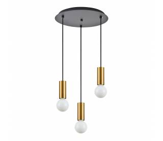 SE21-GM-4-3BL ADEPT TUBE Gold Matt Pendant+