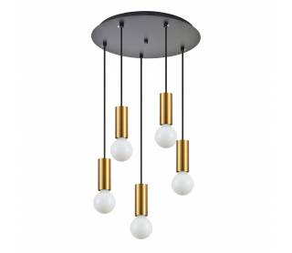 SE21-GM-4-5BL ADEPT TUBE Gold Matt Pendant+