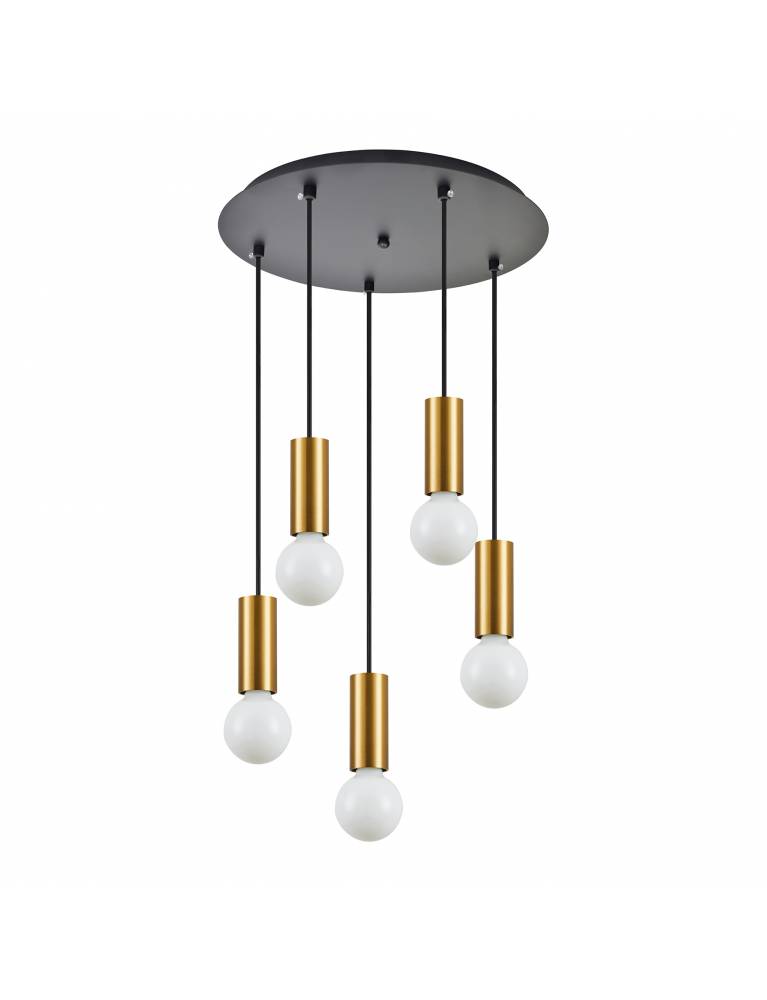 SE21-GM-4-5BL ADEPT TUBE Gold Matt Pendant+