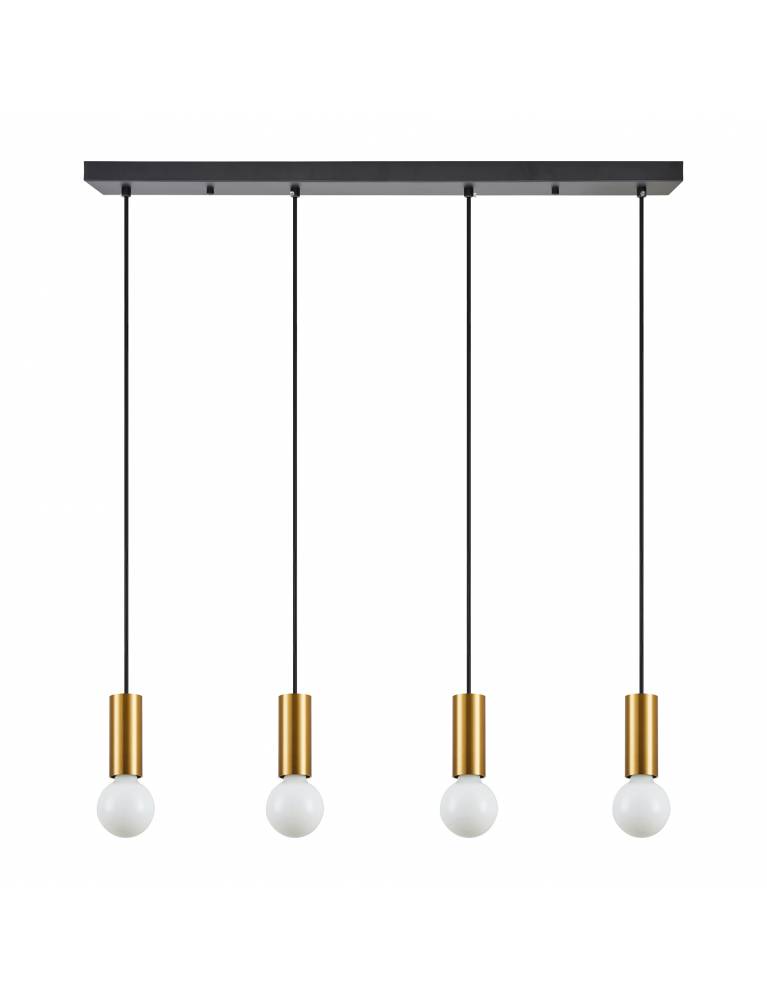 SE21-GM-4-4BL ADEPT TUBE Gold Matt Pendant+