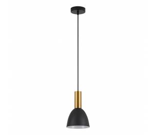 SE21-GM-4-MS2 ADEPT TUBE Gold Matt Pendant Black Metal Shade+