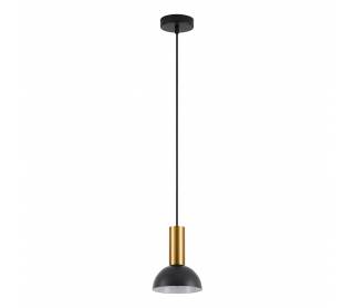 SE21-GM-4-MS3 ADEPT TUBE Gold Matt Pendant Black Metal Shade+