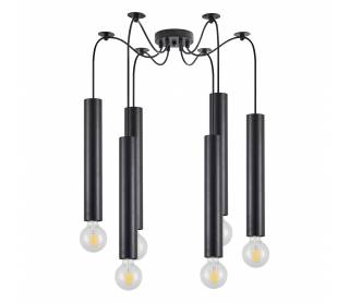 SE21-BL-5-BL6 ADEPT TUBE BLACK Black Pendant+