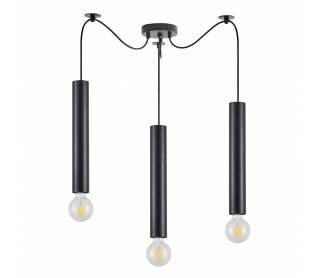 SE21-BL-5-BL3 ADEPT TUBE BLACK Black Pendant+