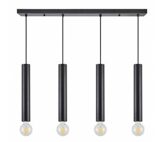 SE21-BL-5-4BL ADEPT TUBE BLACK Black Pendant+