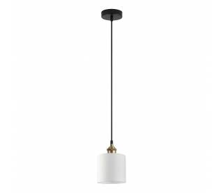 SE21-BR-10-SH1  MAGNUM BRONZE White Shade Pendant+