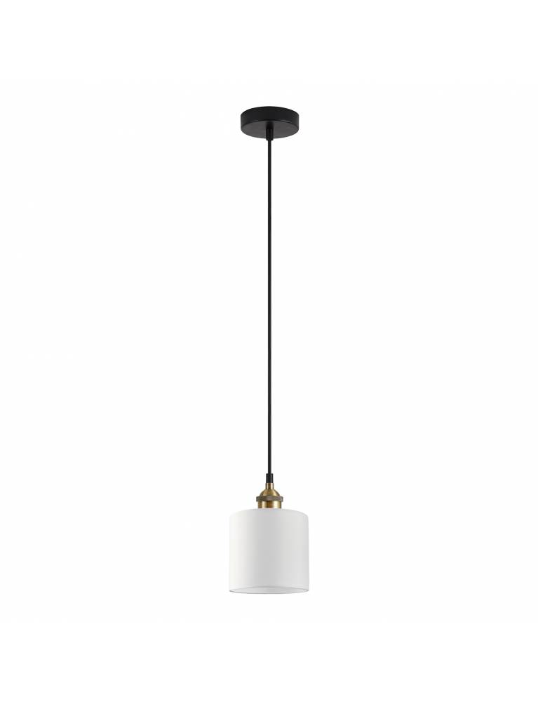 SE21-BR-10-SH1  MAGNUM BRONZE White Shade Pendant+