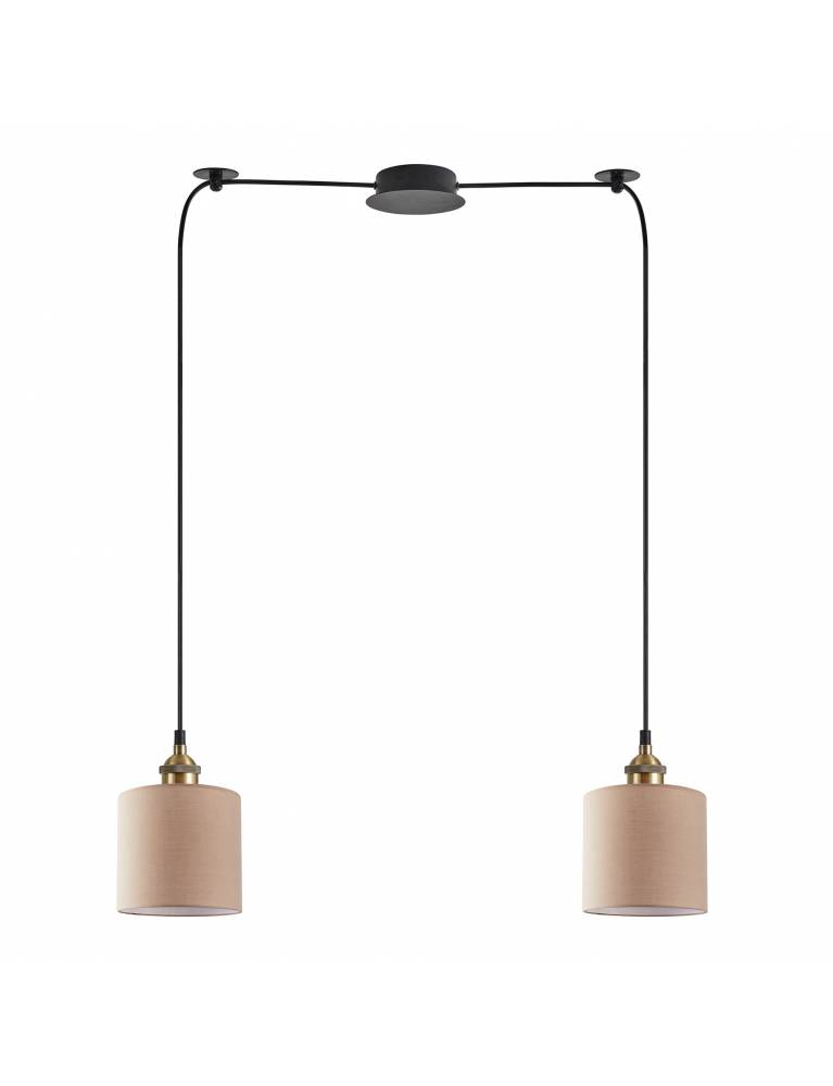 SE21-BR-10-BL2-SH3 MAGNUM BRONZE  Brown Shade Pendant+