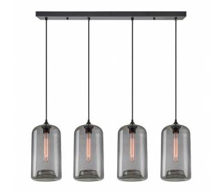 SE21-SM-19-30-4BL+ FEINT Smoked Glass Pendant+