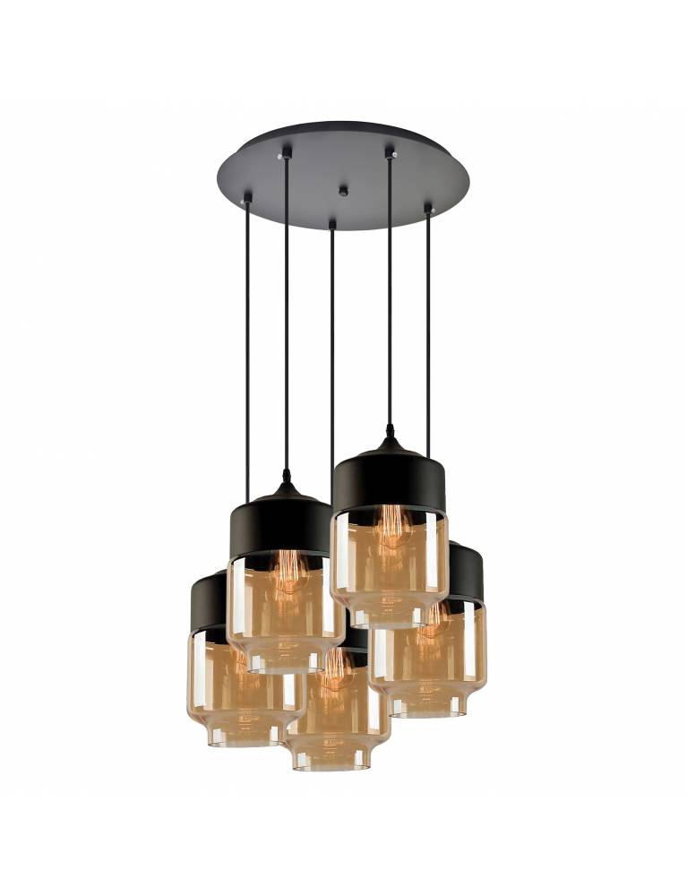 SE21-HN-18-30-5BL+ GABY Honey Glass Pendant+