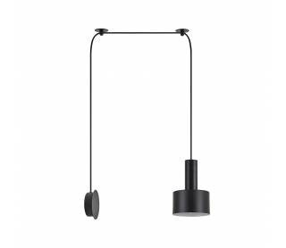 SE21-BL-4-NM1W-MS1 ADEPT TUBE Black Matt Wall Lamp Black Metal Shade+