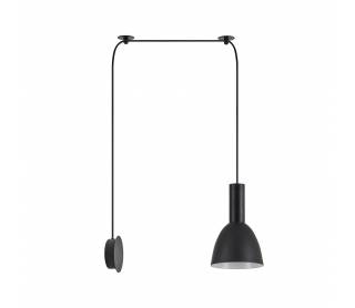 SE21-BL-4-NM1W-MS2 ADEPT TUBE Black Matt Wall Lamp Black Metal Shade+