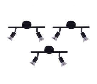 SE 140-B2 (x3) Saba Packet Black adjustable spotlight+