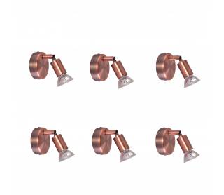 SE 140-C1 (x6) Saba Packet Copper adjustable spotlight+