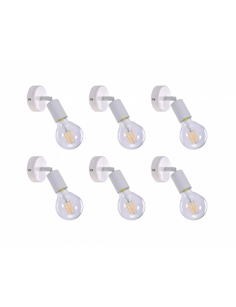 SE 137-1AW (x6) Soma Packet White adjustable spotlight+