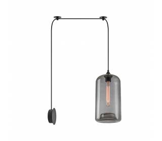 SE21-SM-19-30-BL1W+ FEINT Smoked Glass Pendant+