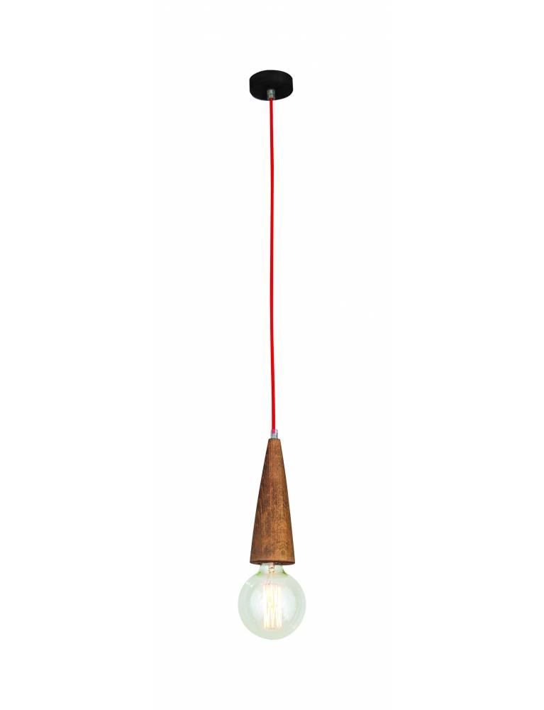 HL-029R-1 MELODY AGED WOOD PENDANT