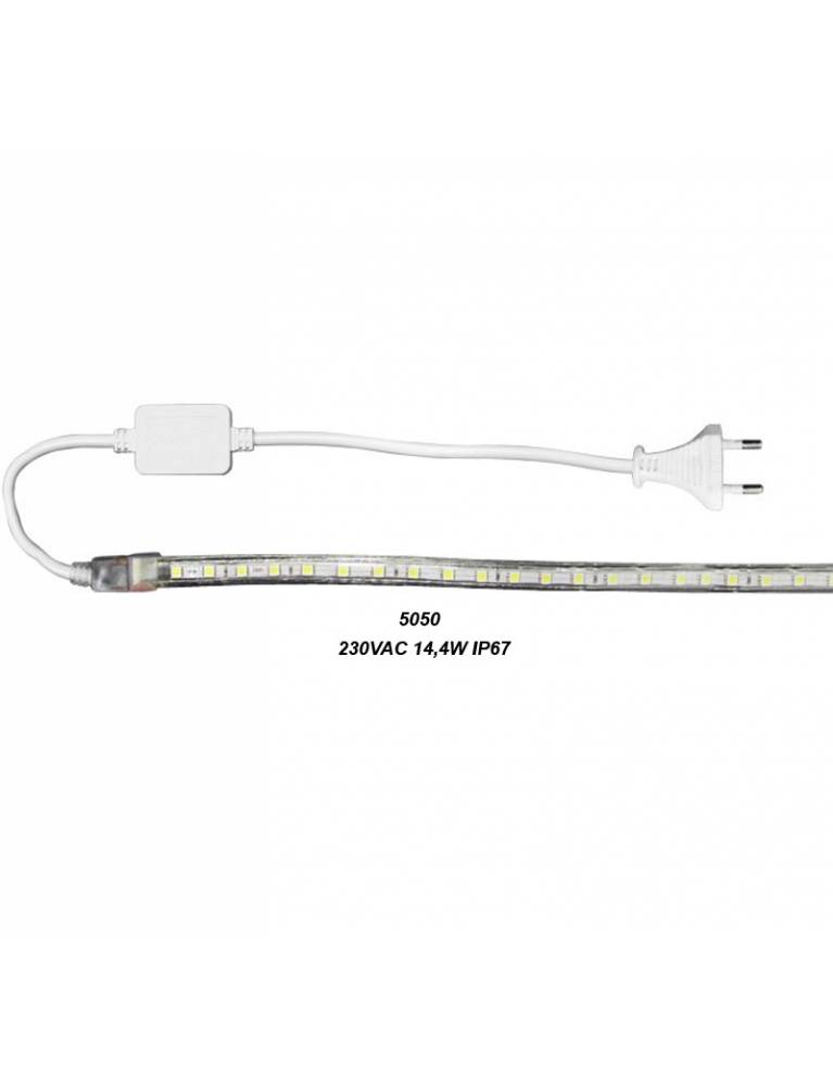 ΤΑΙΝΙΑ LED 10m 230VAC 14.4W/m 60LED/m RGB IP67