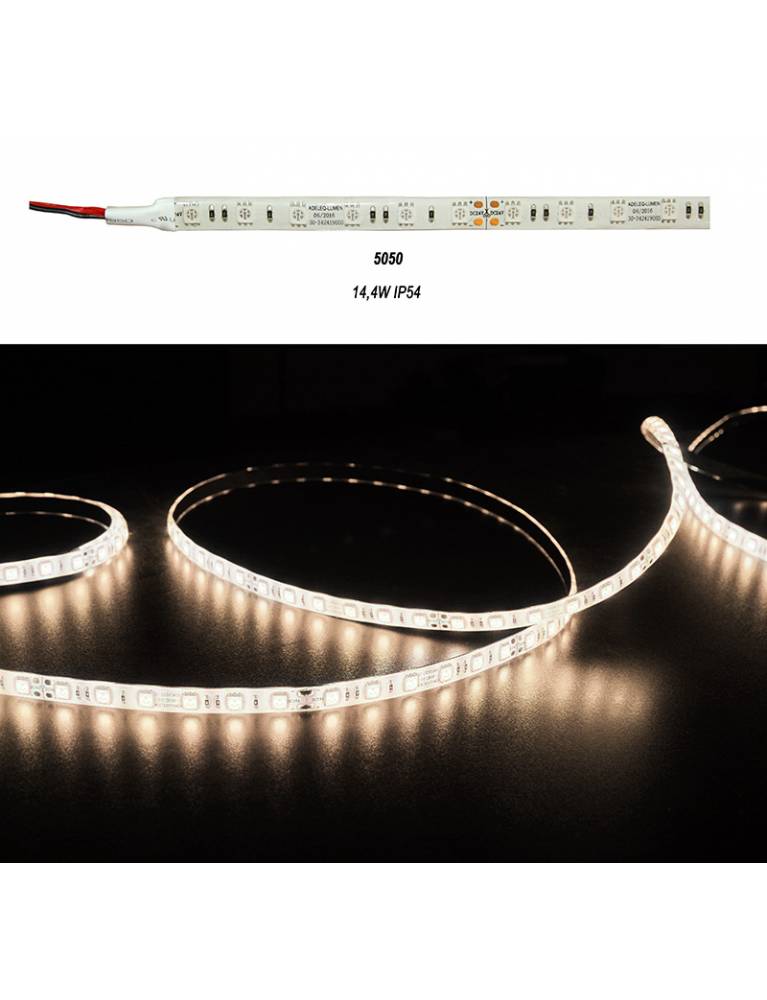 ΤΑΙΝΙΑ LED 5m 24VDC 14.4W/m 60LED ΘΕΡΜΟ IP54