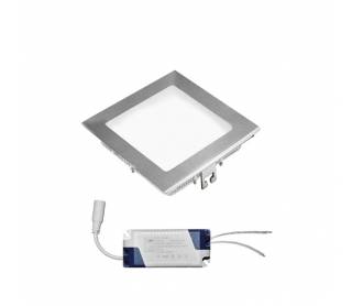 LED ΦΩΤΙΣ.ΨΕΥΔΟΡΟΦΗΣ ΑΛΟΥΜ ΤΕΤΡΑΓΩΝΟ 12W 4000K 120° ΑΣΗΜΙ