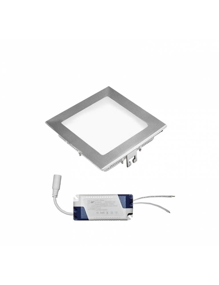 LED ΦΩΤΙΣ.ΨΕΥΔΟΡΟΦΗΣ ΑΛΟΥΜ ΤΕΤΡΑΓΩΝΟ 12W 4000K 120° ΑΣΗΜΙ