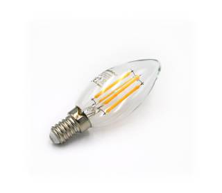 LED ΛΑΜΠΑ COG ΚΕΡΑΚΙ ΔΙΑΦΑΝΟ Ε14 4W 230V ΘΕΡΜΟ