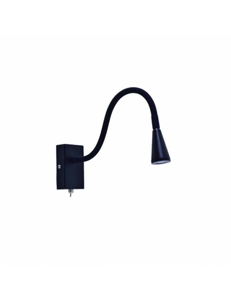 SE 124-1AB CABLE WALL LAMP BLACK MAT B1