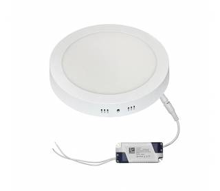 LED ΦΩΤ/ΚΟ ΕΠΙΤΟΙΧΟ ΑΛΟΥΜΙΝΙΟΥ ΣΤΡΟΓΓΥΛΟ 18W 4000K ΛΕΥΚΟ