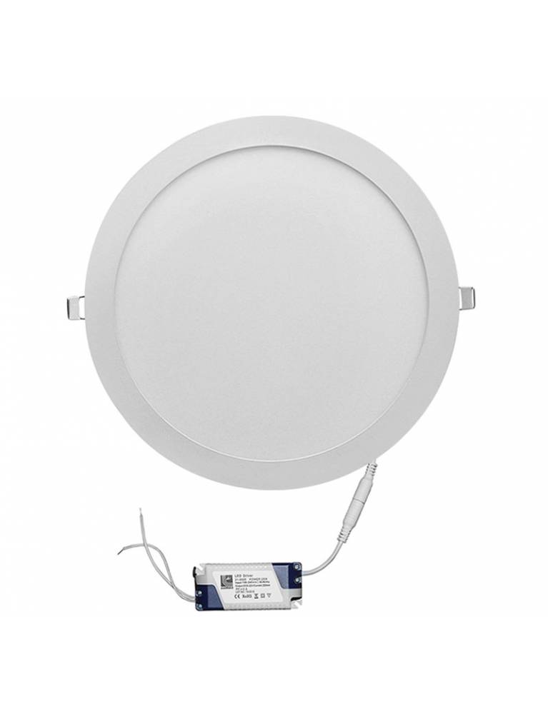 LED ΦΩΤΙΣ.ΨΕΥΔΟΡΟΦΗΣ ΑΛΟΥΜ ΣΤΡΟΓΓ 24W 6300K 120° ΛΕΥΚΟ D300