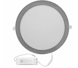 LED ΦΩΤΙΣ.ΨΕΥΔΟΡΟΦΗΣ ΑΛΟΥΜ ΣΤΡΟΓΓΥΛΟ 30W 4000K 120° ΑΣΗΜΙ