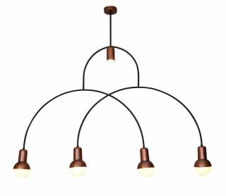 HL-3523-5 CHRISTOPHER OLD BRONZE & WHITE PENDANT