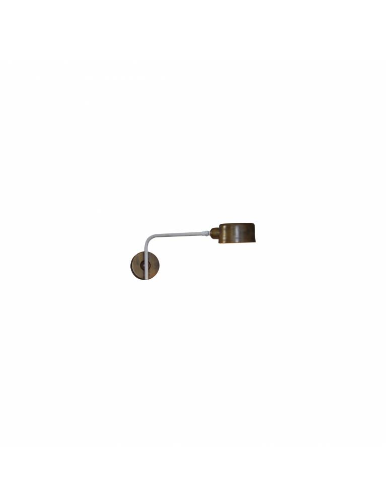 HL-3535-1 ROY OLD BRONZE & WHITE WALL LAMP