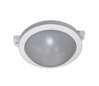 LED ΧΕΛΩΝΑ PC ΣΤΡΟΓΓΥΛΗ Φ172mm 10W 4000K IP64 ΛΕΥΚΗ