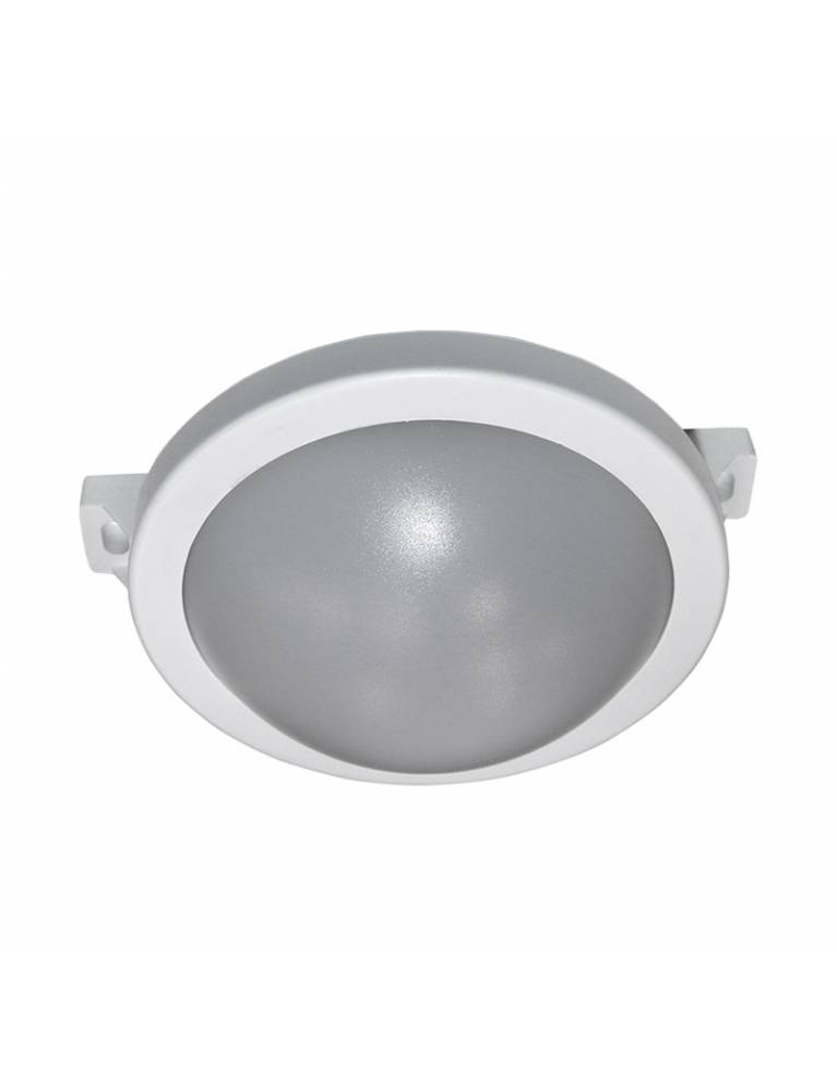 LED ΧΕΛΩΝΑ PC ΣΤΡΟΓΓΥΛΗ Φ172mm 10W 4000K IP64 ΛΕΥΚΗ