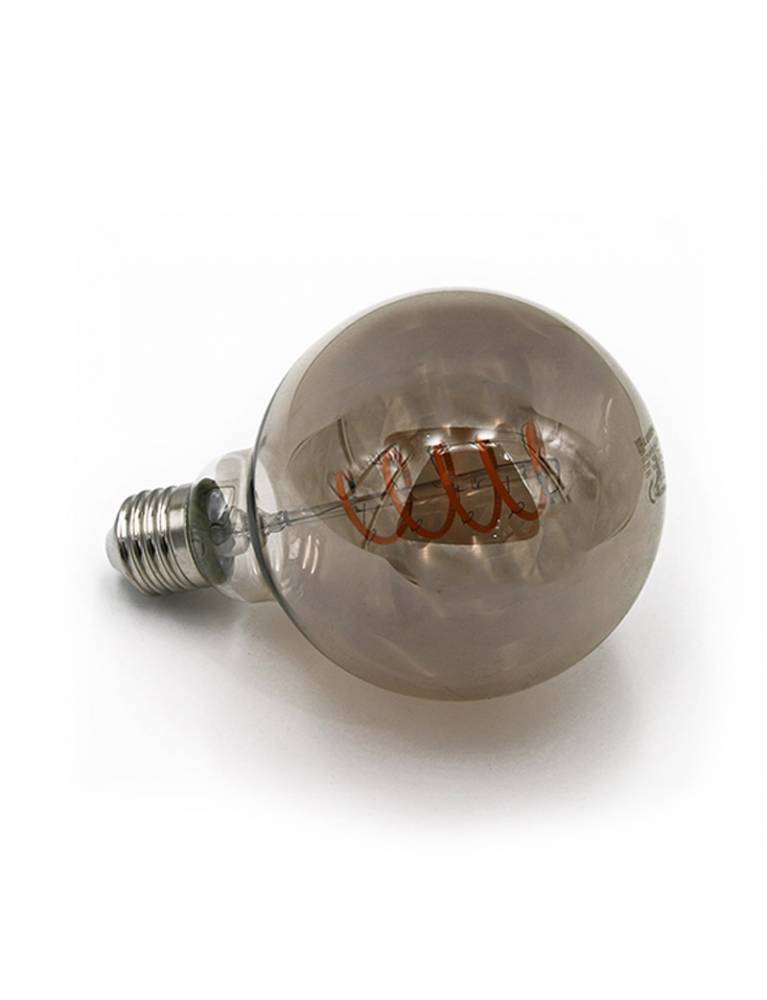 LED ΛΑΜΠΑ COG SPIRAL GLOBE Φ95 SMOKY Ε27 6W ΝΤΙΜΑΡΙΖ.ΘΕΡΜΟ