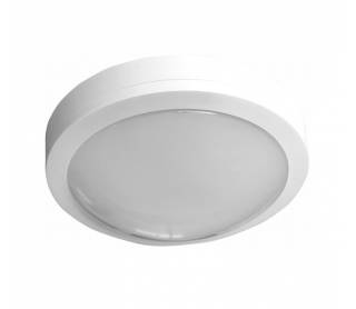 LED ΠΛΑΦΟΝΙΕΡΑ PC ΣΤΡΟΓΓΥΛΗ Φ230mm 18W 4000K IP65 ΛΕΥΚΗ