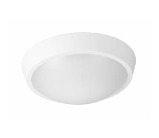 LED ΠΛΑΦΟΝΙΕΡΑ PC ΣΤΡΟΓΓΥΛΗ Φ270mm 24W 4000K IP65 ΛΕΥΚΗ