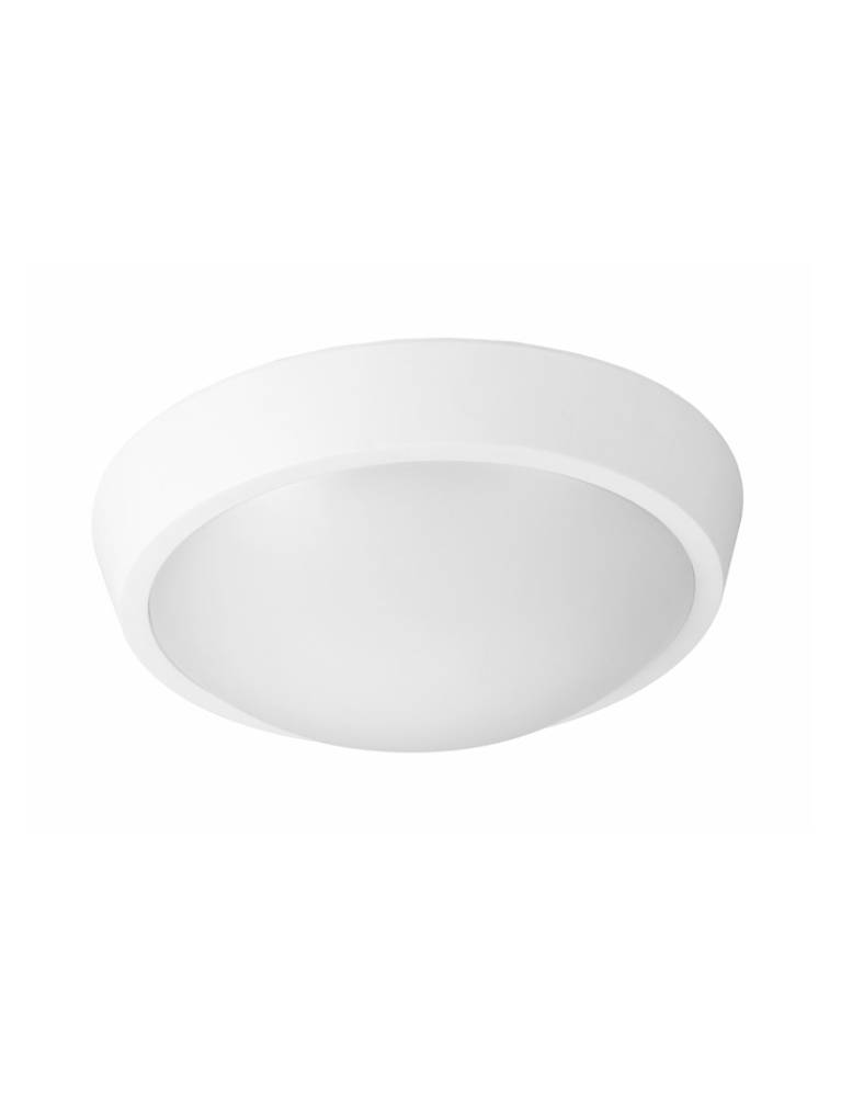 LED ΠΛΑΦΟΝΙΕΡΑ PC ΣΤΡΟΓΓΥΛΗ Φ270mm 24W 4000K IP65 ΛΕΥΚΗ