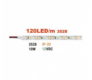 ΤΑΙΝΙΑ LED 5m 12VDC 10W/m 120LED/m ΘΕΡΜΟ IP20