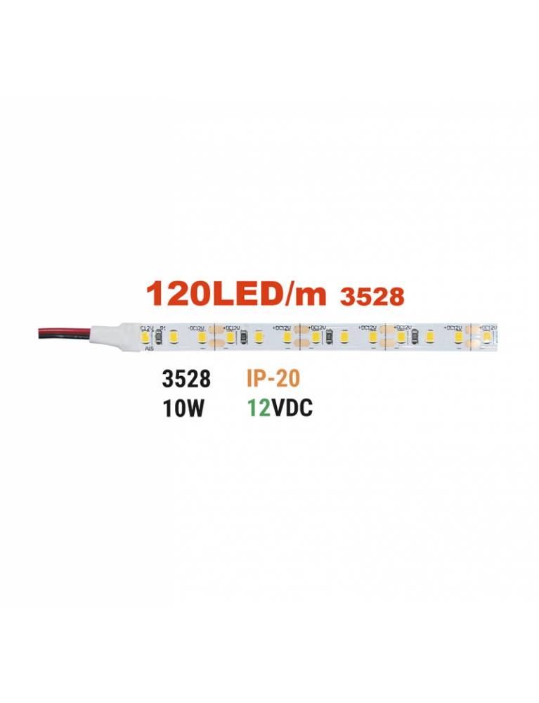 ΤΑΙΝΙΑ LED 5m 12VDC 10W/m 120LED/m ΘΕΡΜΟ IP20