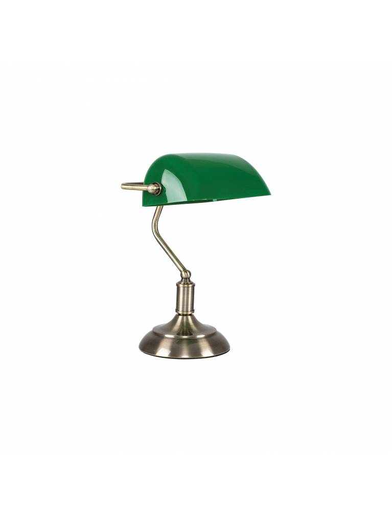 879-1T CAMERON, TABLE LAMP WITH GREEN GLASS Δ3