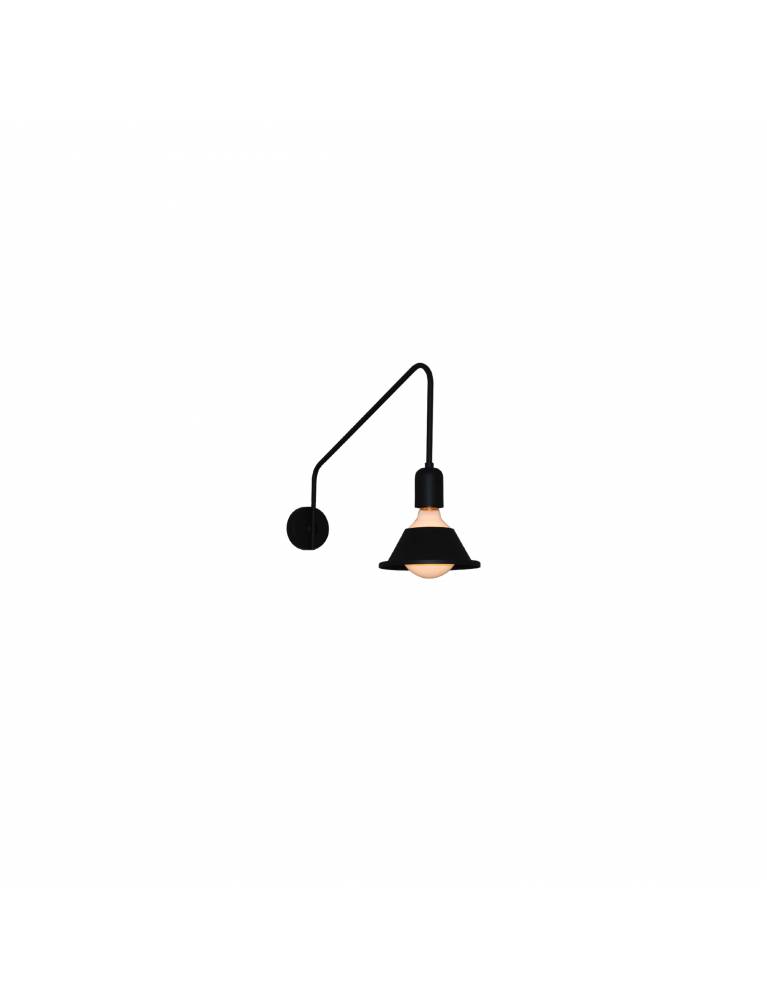 HL-3549-1L  MALA BLACK WALL LAMP